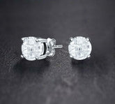 Pure Round Invisible CZ Stud